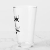 Ich spreche fließend Video Quotes Glas (Links)