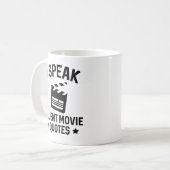 Ich spreche fließend Video Quotes Kaffeetasse (Vorderseite Links)