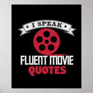 Ich spreche fließend Video Quotes Poster