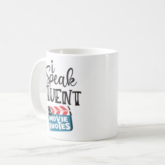 Ich spreche fließend Video-Zitate Spaß klapperboar Kaffeetasse (Vorderseite Links)