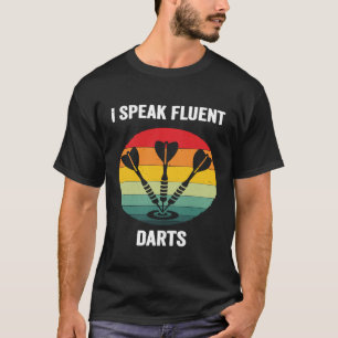 Ich spreche fließende Darts Vintage Dartboard Gi T-Shirt
