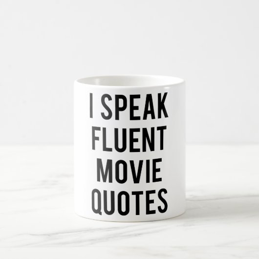 Ich spreche fließende Filmzitate Kaffeetasse (Mittel)
