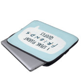 Ich spreche fließende FREUNDS™-Zitate Laptopschutzhülle (Vorne Knopf)
