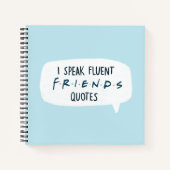 Ich spreche fließende FREUNDS™-Zitate Notizblock (Vorderseite)