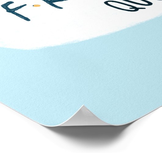 Ich spreche fließende FREUNDS™-Zitate Poster (Ecke)