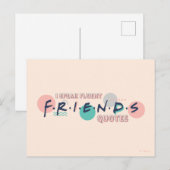 Ich spreche fließende FREUNDS™-Zitate Postkarte (Vorne/Hinten)