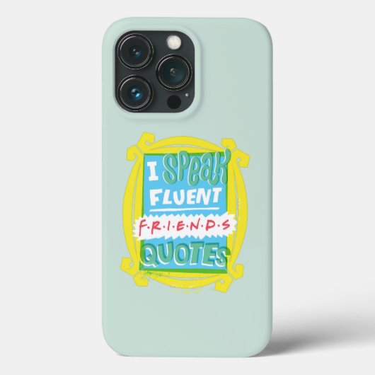 Ich spreche fließende FRIENDS™-Zitate - Peephole Case-Mate iPhone Hülle (Rückseite)