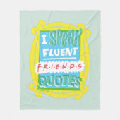 Ich spreche fließende FRIENDS™-Zitate - Peephole Fleecedecke (Vorderseite)