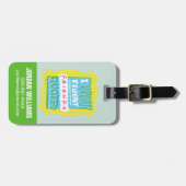 Ich spreche fließende FRIENDS™-Zitate - Peephole Gepäckanhänger (Vorderseite horizontal)