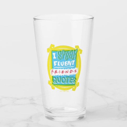 Ich spreche fließende FRIENDS™-Zitate - Peephole Glas (Vorderseite)