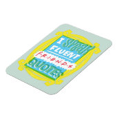 Ich spreche fließende FRIENDS™-Zitate - Peephole Magnet (Linke Seite)