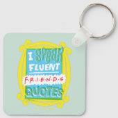 Ich spreche fließende FRIENDS™-Zitate - Peephole Schlüsselanhänger (Rückseite)