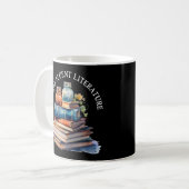 Ich spreche fließende Literatur | Geschenk für Eng Kaffeetasse (Vorderseite Links)