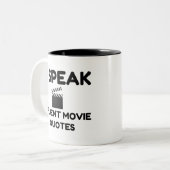 Ich spreche fließende Movie Zitate Zweifarbige Tasse (Vorderseite Links)