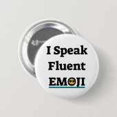 Ich spreche Fluent Emoji Button (Vorne & Hinten)