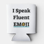 Ich spreche Fluent Emoji Dosenkühler (Rückseite)