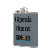 Ich spreche Fluent Emoji Flachmann (Links)