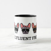 Ich spreche Fluent Frenchie Funny French Bulldog Z Tasse (Zentrum)