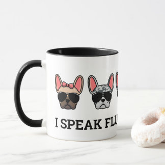 Ich spreche Fluent Frenchie Funny French Bulldog Z Tasse