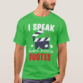 Ich spreche Fluent Movie Quotes Film Film Filmfrit T-Shirt