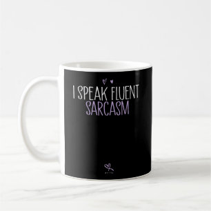 Ich spreche Fluent Sarcasm Hoodie Funny Sarcastic  Kaffeetasse