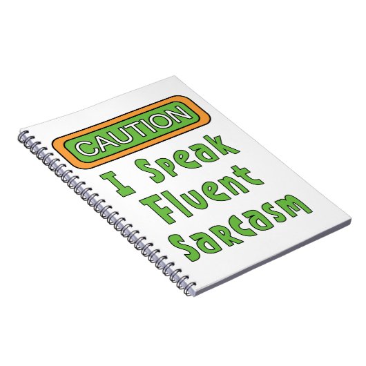 Ich spreche Fluent Sarcasm Notizblock (Rechte Seite)