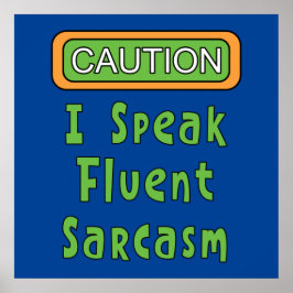 Ich spreche Fluent Sarcasm Poster