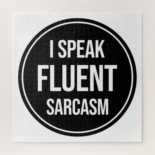 Ich spreche Fluent Sarcasm Puzzle (Vertikal)