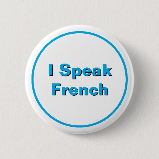 Ich spreche Französisch Button (Vorderseite)