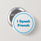 Ich spreche Französisch Button (Vorne & Hinten)