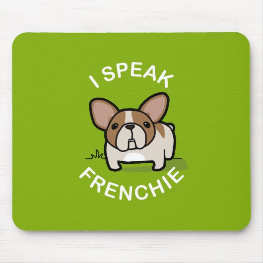 Ich spreche Französisch - Grün Mousepad (Vorne)