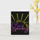 Ich spreche Funny Kamala Harris 2 Karte (Gelbe Blume)