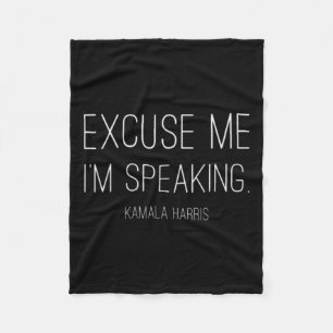 Ich spreche Funny Kamala Harris Joe Biden Geschenk Fleecedecke