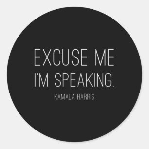 Ich spreche Funny Kamala Harris Joe Biden Geschenk Runder Aufkleber