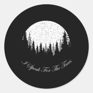 Ich spreche für das T-Shirt des Happy Earth Day Runder Aufkleber