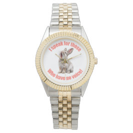 Ich spreche für diejenigen, die kein Sprachkaninch Armbanduhr