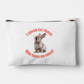 Ich spreche für diejenigen, die kein Sprachkaninch Zubehörtasche (Rückseite)