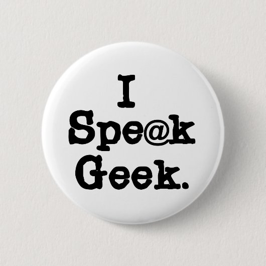 Ich spreche Geek Button (Vorderseite)