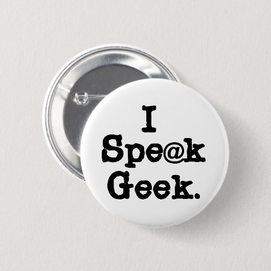 Ich spreche Geek Button (Vorne & Hinten)