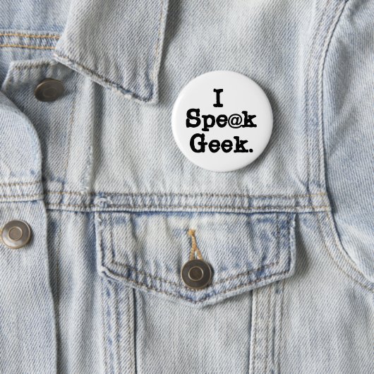 Ich spreche Geek Button (Beispiel)