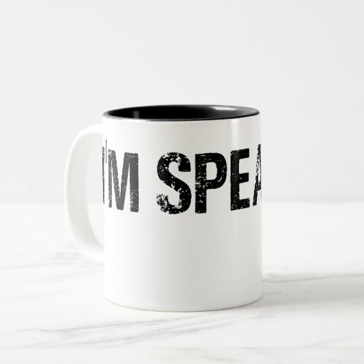 Ich spreche gerade, Kamala Harris, ich spreche Zweifarbige Tasse (Vorderseite Links)