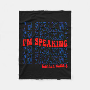 Ich spreche gerade Kamala Harris Wahl 2024 Fleecedecke