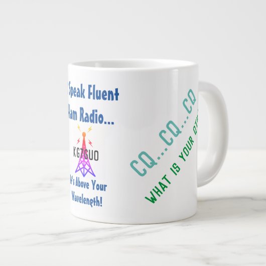 Ich spreche Ham Radio Kaffee Tasse (Vorderseite Rechts)