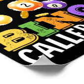 Ich spreche heute nur lustig mit meinem Bingo-Anru Poster (Ecke)