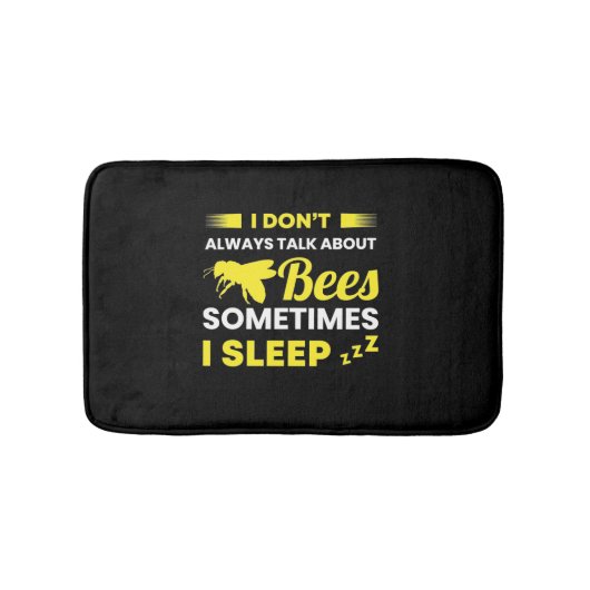 Ich spreche immer über Bienen Badematte (Vorderseite)