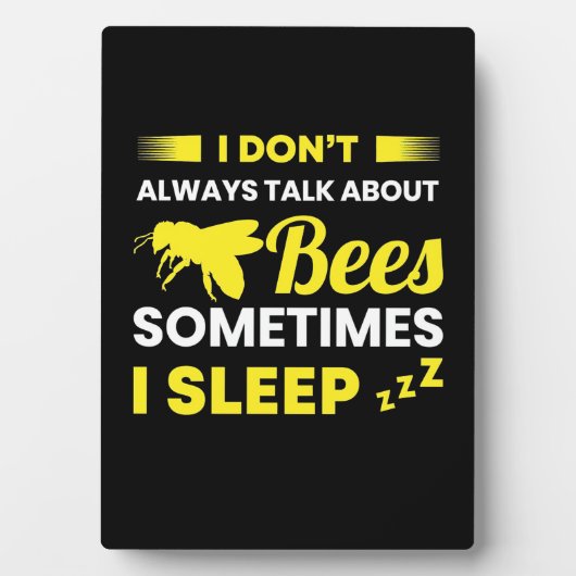 Ich spreche immer über Bienen Fotoplatte (Vorderseite)