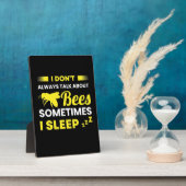 Ich spreche immer über Bienen Fotoplatte (Seite)
