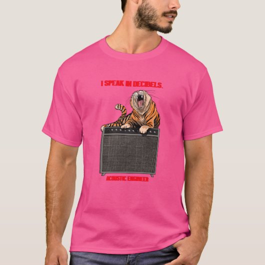 Ich spreche in Decibels T-Shirt (Vorderseite)