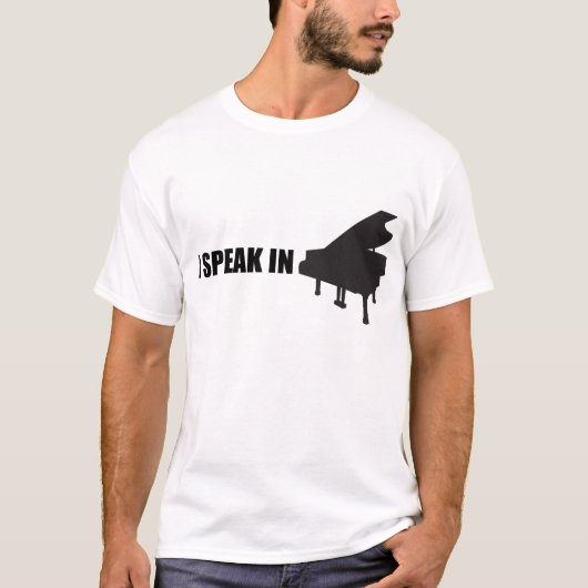 Ich spreche in der MUSIK T-Shirt (Vorderseite)