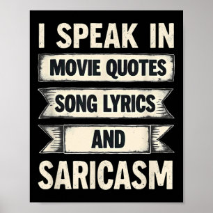 Ich spreche in Kinokitonitys Song-Texte & Amp; Sar Poster
